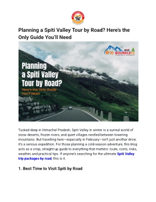 Planning a Spiti Valley Tour by Road_ Here’s the Only Guide You’ll Need