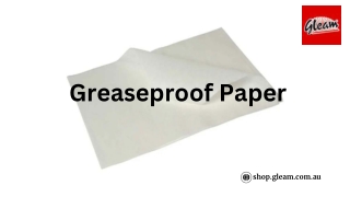 Greaseproof Paper