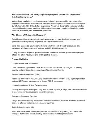 _UK-Accredited Oil & Gas Safety Engineering Program_ Elevate Your Expertise in High-Risk Environments_