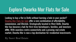 Explore Dwarka Mor Flats for Sale
