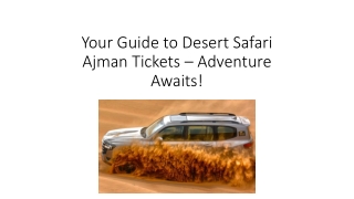 ajman desert safari