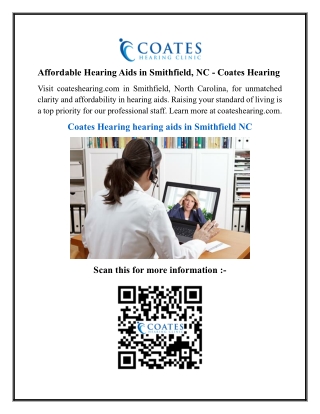 Affordable Hearing Aids in Smithfield, NC - Coates Hearing