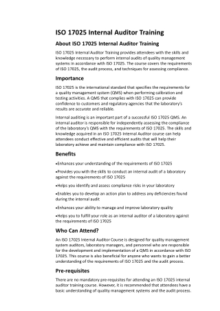 ISO_17025_Internal_Auditor_Training