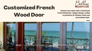 Customized French Wood Door