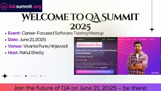 Welcome to QA Summit 2025