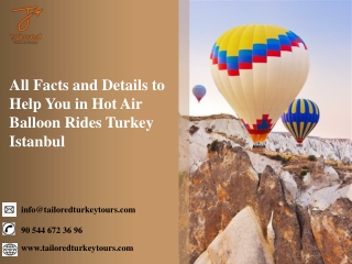 All Facts and Details to Help You in Hot Air Balloon Rides Turkey Istanbul