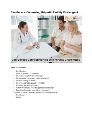 Can Genetic Counseling Help with Fertility Challenges