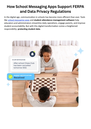 How School Messaging Apps Support FERPA and Data Privacy Regulations