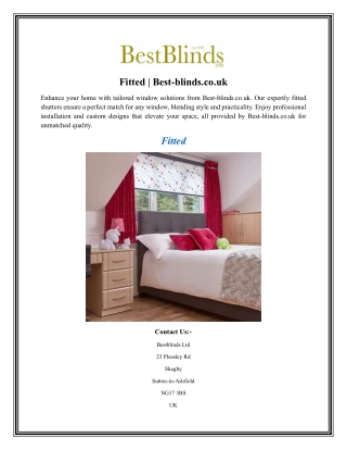 Fitted Best-blinds.co.uk