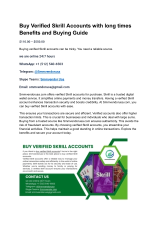 Buying verified Skrill accounts 14_4_2025