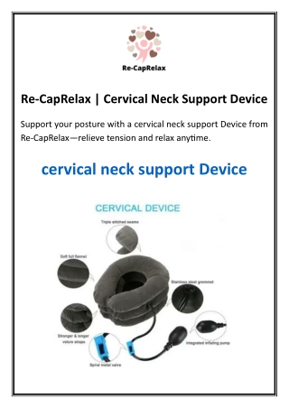 Re-CapRelax | Cervical Neck Support Device
