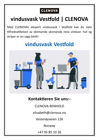 vindusvask Vestfold