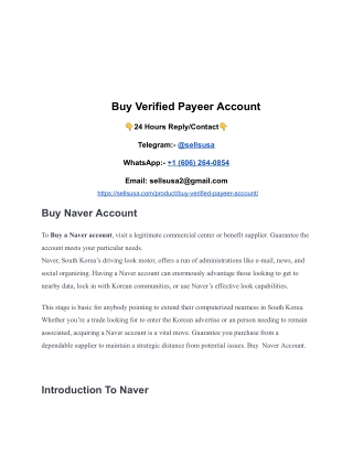 Buy Verified PayPal Account  Looking to buy a verified PayPal account? Our servi