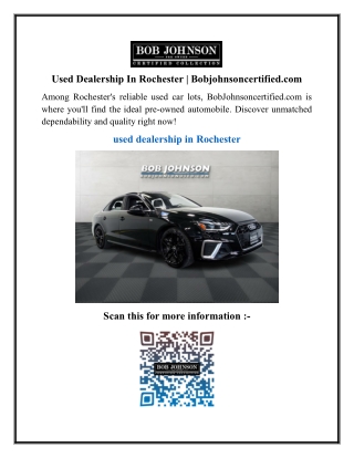 Used Dealership In Rochester  Bobjohnsoncertified.com