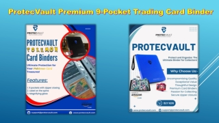 ProtecVault Premium 9-Pocket Trading Card Binder