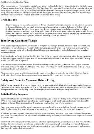 Exactly How to Repair Leaking Gas Valves