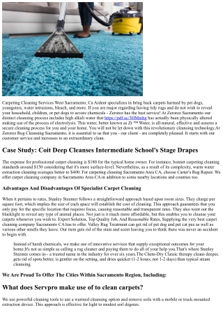 Sacramento Cleansing And Reconstruction Solutions