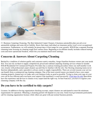 Commercial Carpet Cleaning