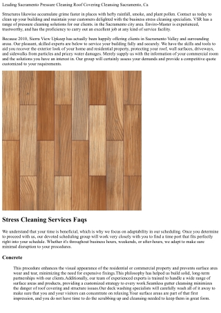 Top Sacramento Pressure Washing Roofing Cleansing Sacramento, Ca