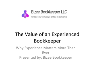 The Value of an Experienced Bookkeeper