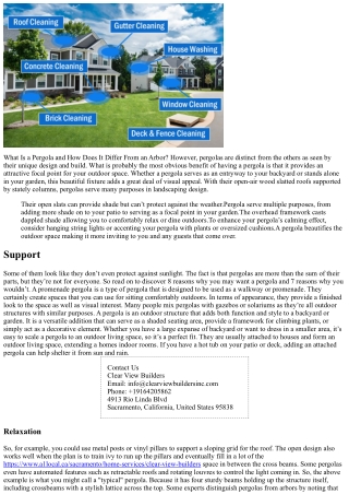 What Is a Pergola Used For? Purposes of a Pergola