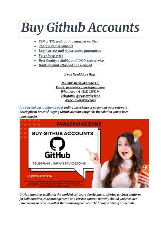 Buy Github Accounts