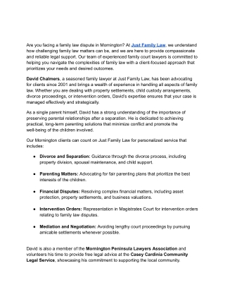 Family Court Lawyer Mornington_ Justfamilylaw