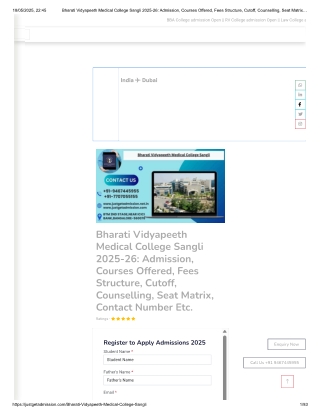 Bharati Vidyapeeth Medical College Sangli