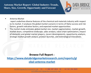7.https://www.databridgemarketresearch.com/reports/global-antenna-market