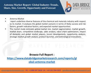 7.https://www.databridgemarketresearch.com/reports/global-antenna-market
