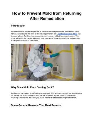 Keep Mold Away for Good: Easy Tips After Cleanup