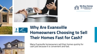 Why Are Evansville Homeowners Choosing to Sell Their Homes Fast for Cash?