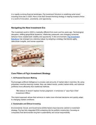 Smart Investing in 2025_ A Look Inside Fig Investment Solutions’ Strategy