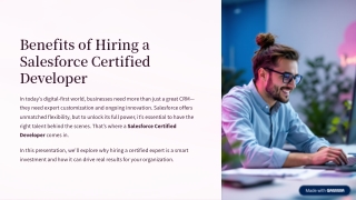 benefits of hiring a salesforce certified developer
