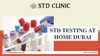 STD TESTING AT HOME DUBAI