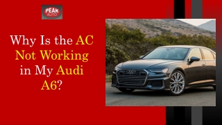 Why Is the AC Not Working in My Audi A6