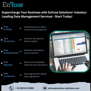 Supercharge Your Business with EnFuse Solutions' Data Management Services
