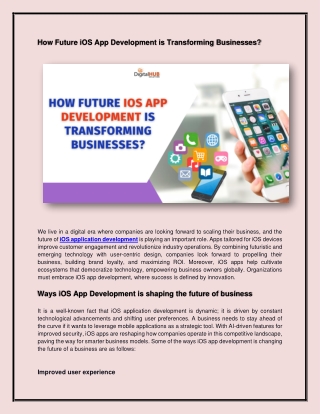 How Future iOS App Development is Transforming Businesses