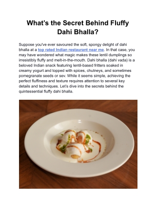 What’s the Secret Behind Fluffy Dahi Bhalla_