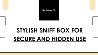 Stylish Sniff Box for Secure and Hidden Use