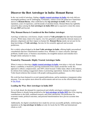 Discover the Best Astrologer in India