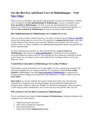 Get the Best Eye and Heart Care in Mahbubnagar-compressed