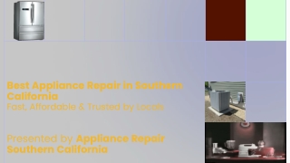 Best Appliance Repair in Southern California