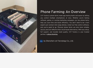 Phone Farming Solutions | Boost Productivity with Advanced Phone Farms