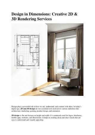 2D and 3D Design for Better Visual Presentation