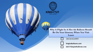 Why A Flight In A Hot Air Balloon Should Be On Your Itinerary When You Visit Luxor