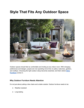 Your Favorite Piece Awaits—Vetra furniture