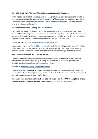 Top HVAC Trends 2025