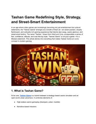 Tashan Game