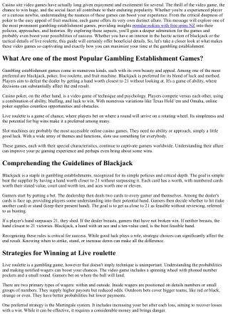 Well-known  Casino Site  Gamings -  Examining  one of the most  Fantastic  Gambl